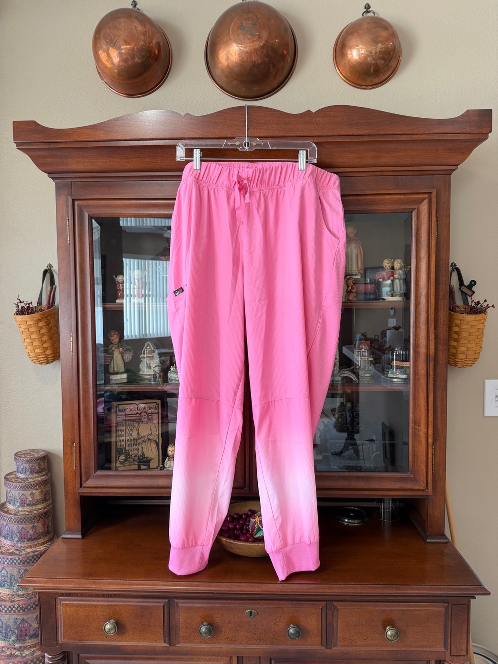 Pink Ombre Jogger Scrub Bottoms Koi
